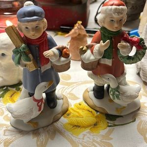 HOMCO Christmas geese set 5304